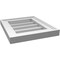 Ekena Millwork Vertical Surface Mount PVC Gable Vnt: Non-Functional, w/2"W x 1-1/2"H, Brickmould Frame, 12"W x 14"H GVPVE12X1402SN - alternate 5